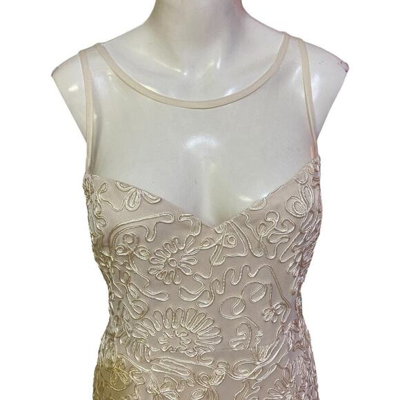 Lulu’s Women’s Nathalie Cream Embroidered Maxi Wedding Dress Size L MSRP 178$ - Picture 7 of 16